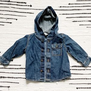 Ticket + Tate hooded denim jacket